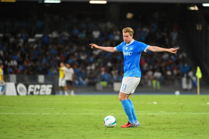 Infortunio al bicipite femorale per De Bruyne: lungo stop e dubbi Champions per il Napoli
