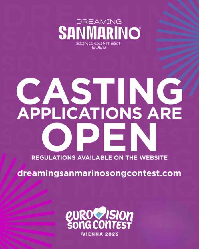 Aperte le iscrizioni per “Dreaming San Marino Song Contest 2026”