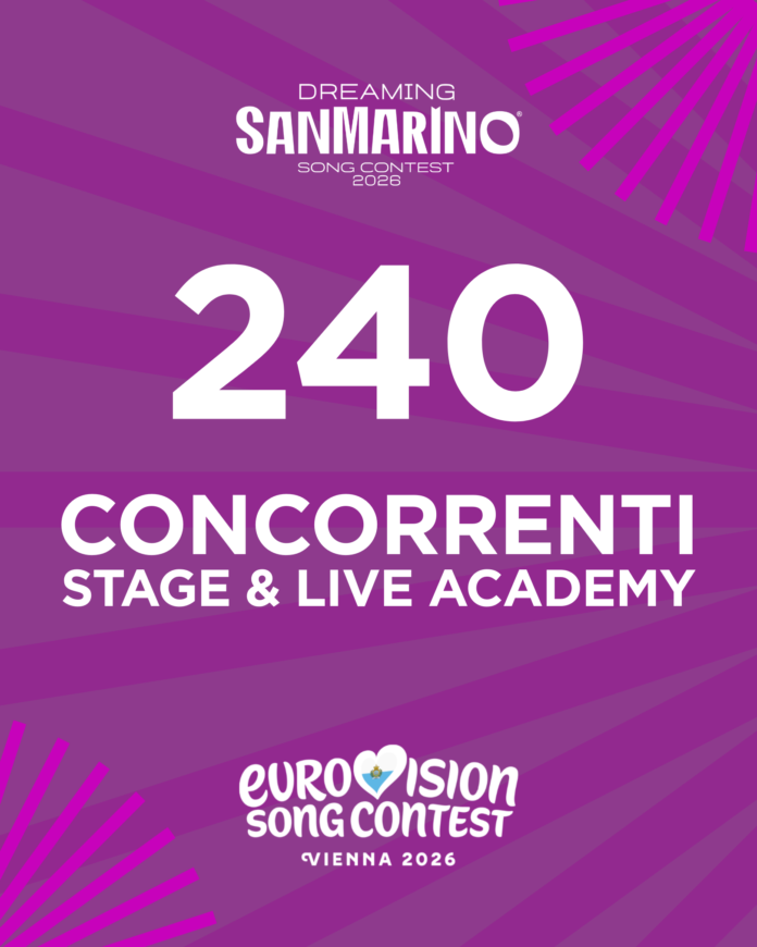 Dreaming San Marino Song Contest dal 12 al 15 febbraio 2026 al via la Stage & Live Academy con 27 nazioni e 240 artisti