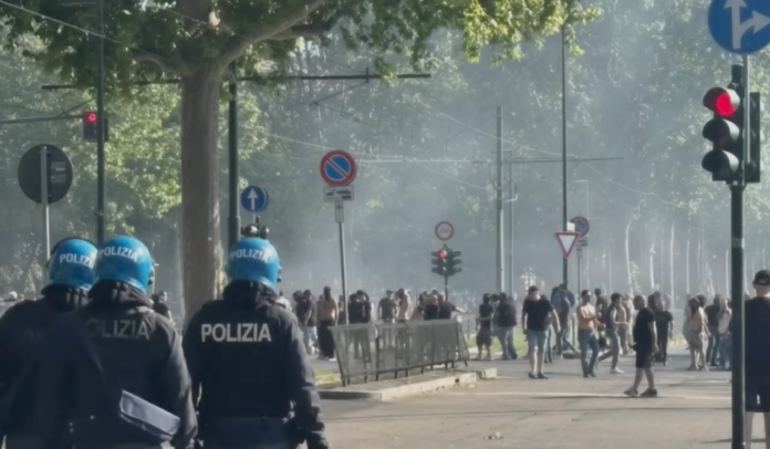 Gli scontri degli Ultras a Torino