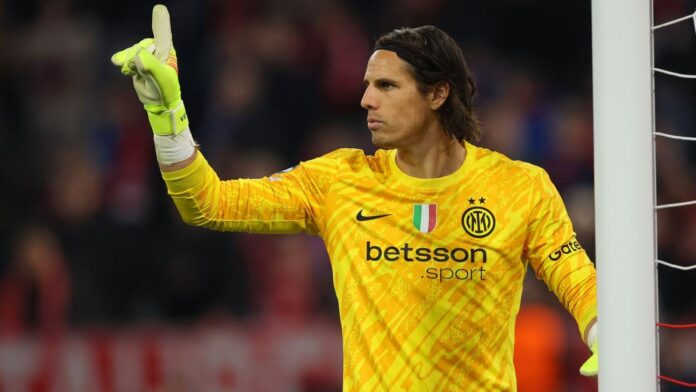 Yann Sommer con la maglia dell’Inter durante una partita a San Siro