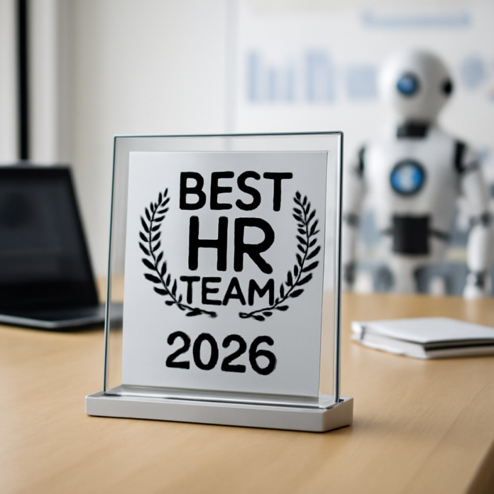 Immagine generata con intelligenza artificiale, a tema: oggetto best team 2026 oltre settimana corta aziende