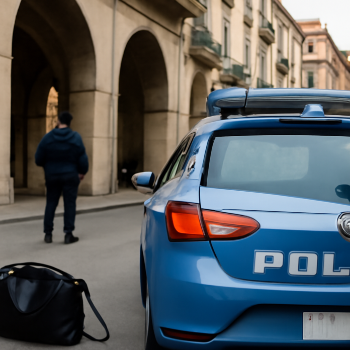 Immagine generata con intelligenza artificiale, a tema: salerno fermato presunto autore furti strappo tentata rapina