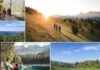Giornata Nazionale del Camminare 2026: itinerari dalle Dolomiti all’Appennino Collage di fotografie con vari sentieri naturali, escursionisti e paesaggi montani e collinari durante una camminata.