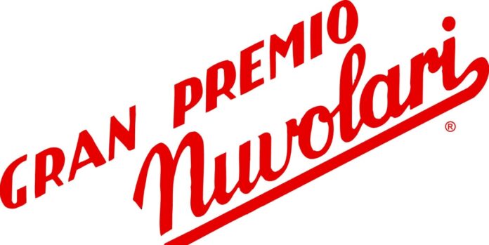 Logo rosso scritto a mano con la scritta Gran Premio Nuvolari.