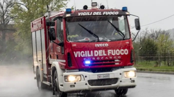 Mezzo dei vigili del fuoco in una fotografia di repertorio