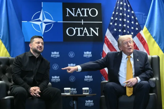 Donald Trump e Volodymyr Zelensky