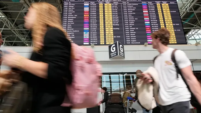 Aeroporto Fiumicino, display